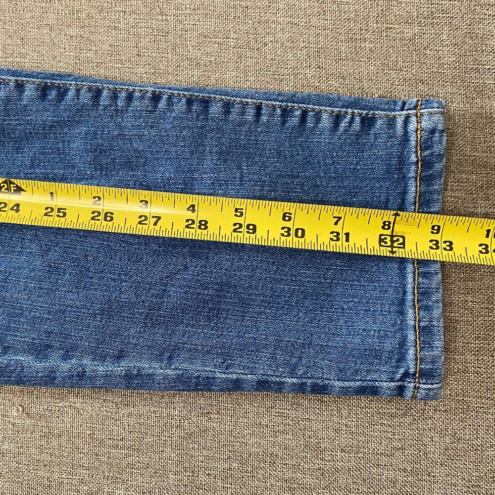Banana Republic PETITE Curvy Girlfriend Denim Jeans Women's 6P Blue Distressed - Picture 14 of 14